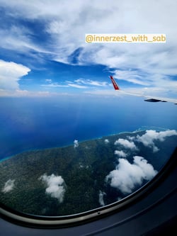 Arriving at Bali by flight with SG